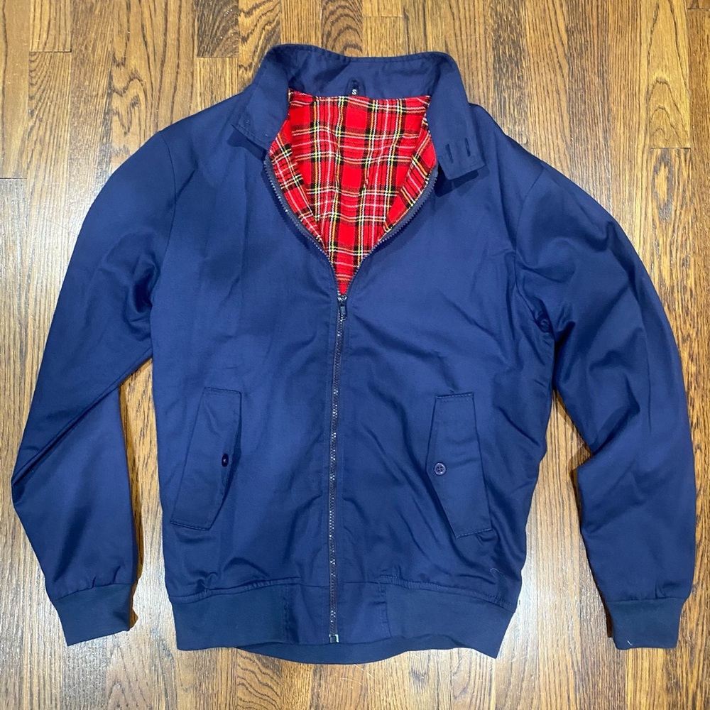 Navy Harrington Jacket size small